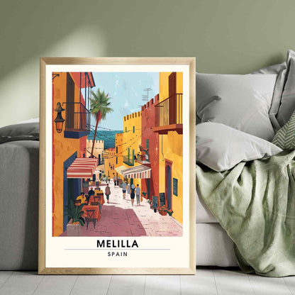 Affiche Melilla, Espagne | Affiche e voyage Melilla | Dans les rues de Melilla