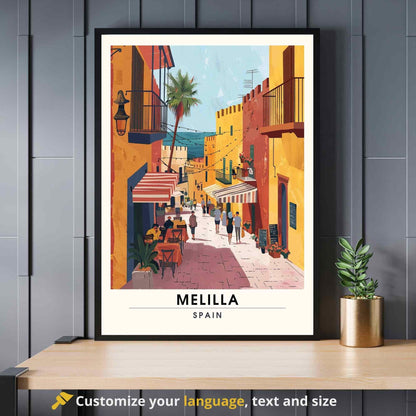 Affiche Melilla, Espagne | Affiche e voyage Melilla | Dans les rues de Melilla