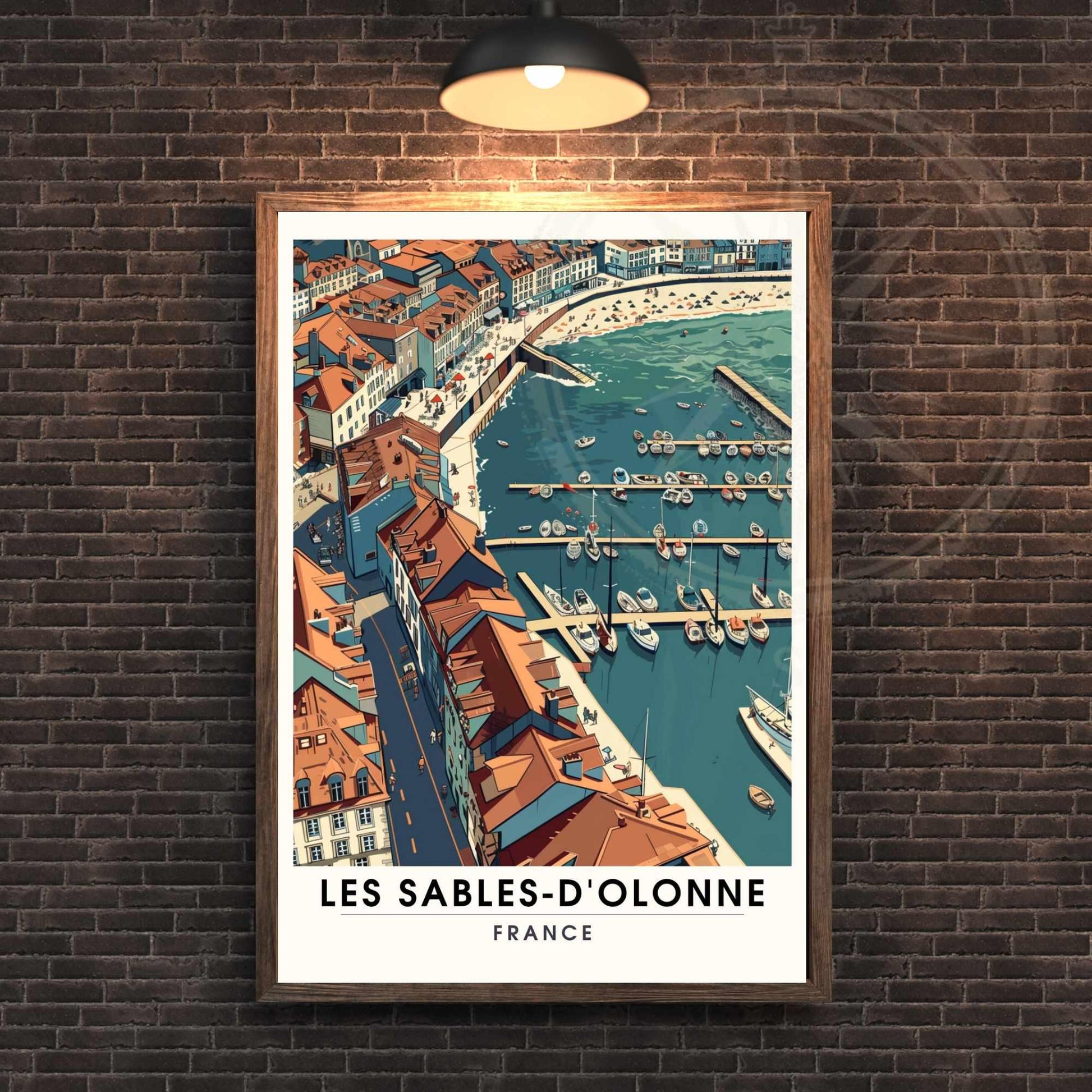 Affiche Les Sables-d'Olonne | Affiche de voyage Les Sables-d'Olonne, France