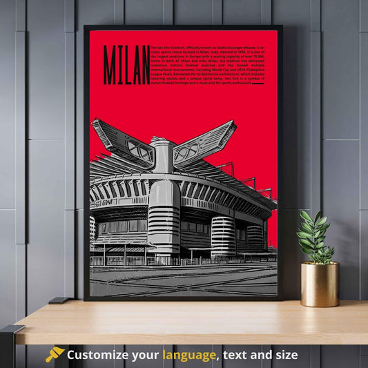 Affiche Milan, Italie | Affiche stade de San Siro