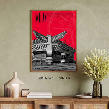 Affiche Milan, Italie | Affiche stade de San Siro