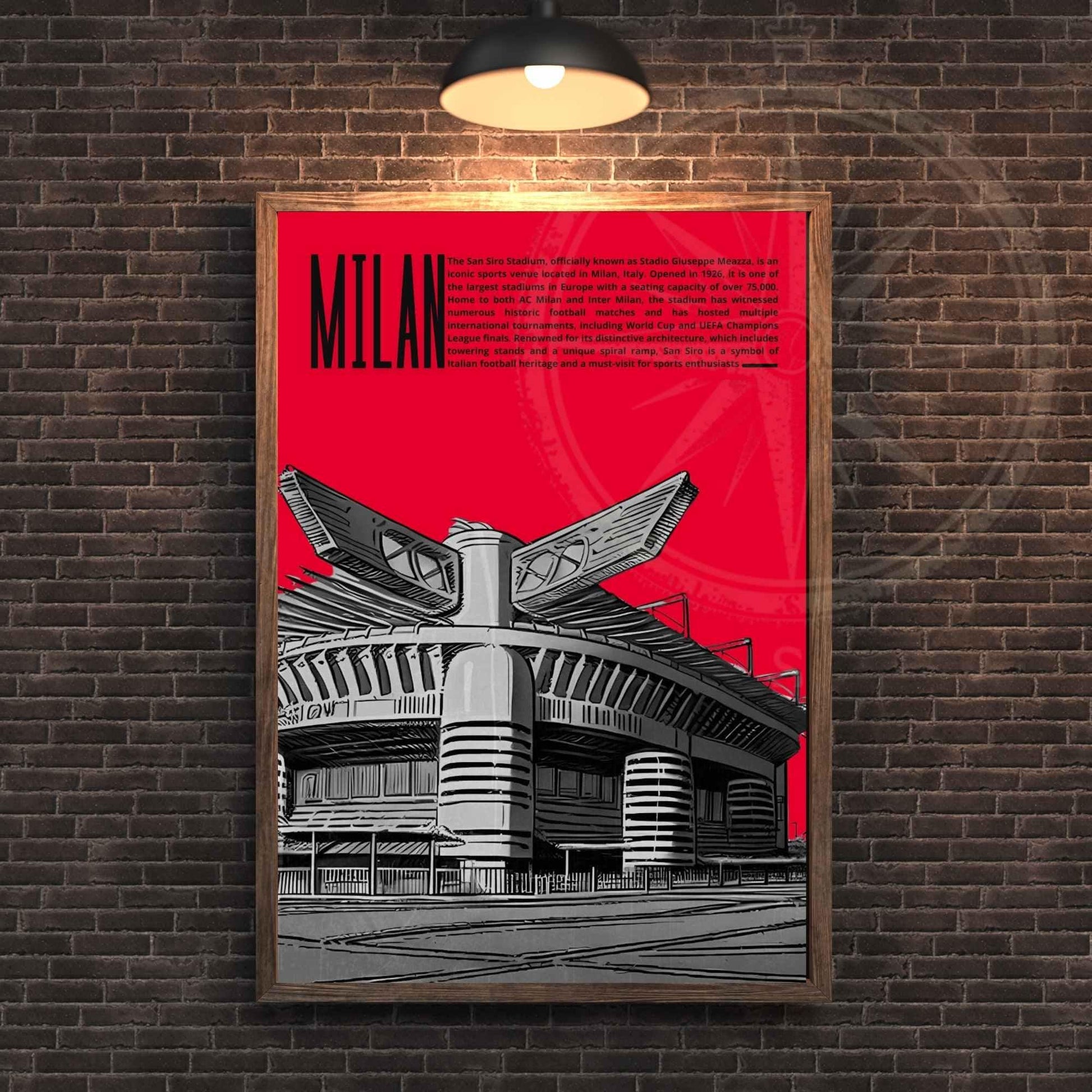 Affiche Milan, Italie | Affiche stade de San Siro