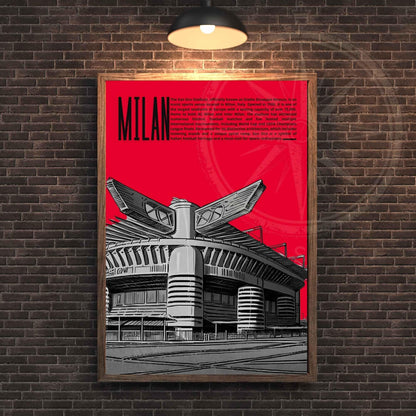 Affiche Milan, Italie | Affiche stade de San Siro