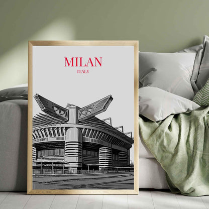 Affiche Milan, Italie | Affiche stade de San Siro | Impression Milan