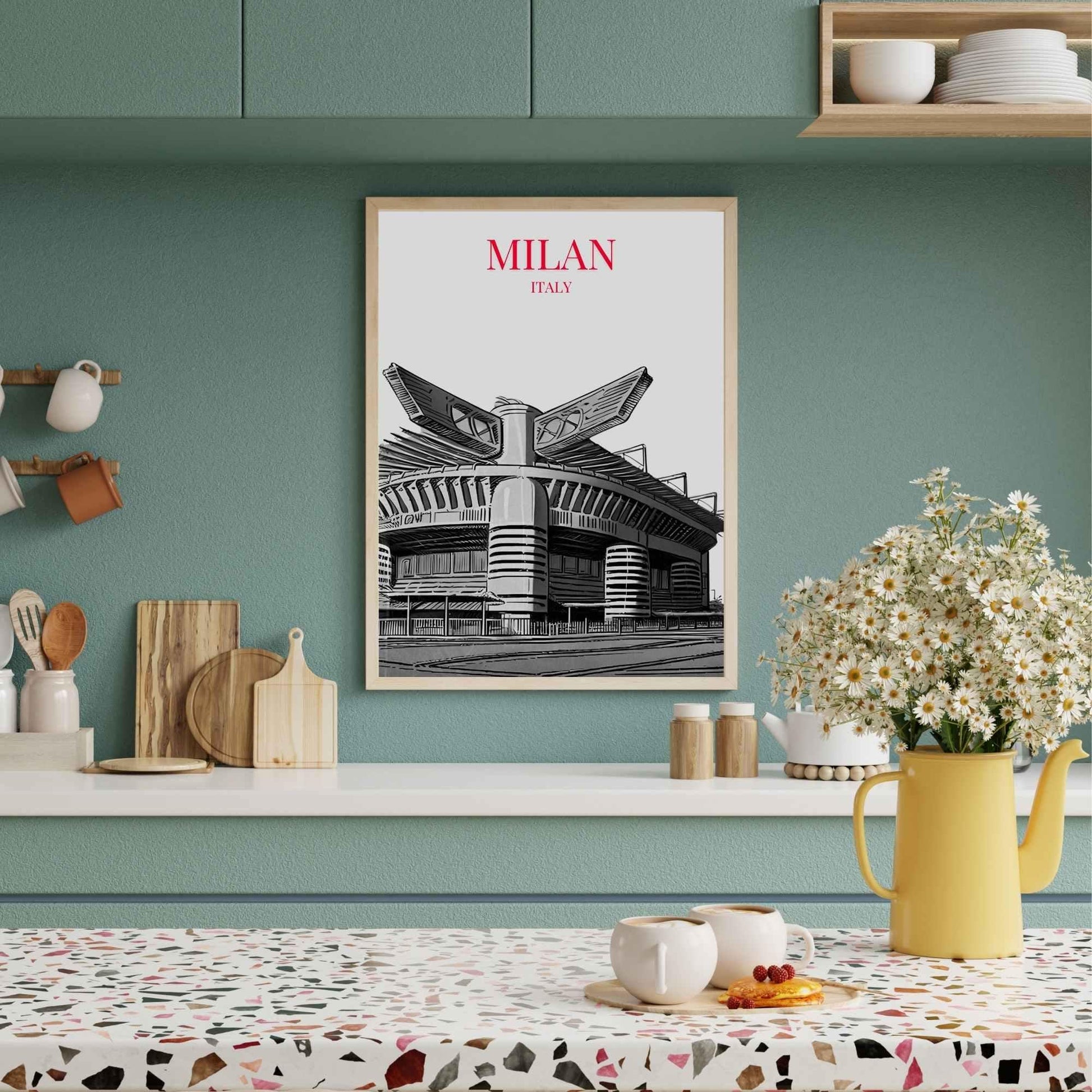 Affiche Milan, Italie | Affiche stade de San Siro | Impression Milan