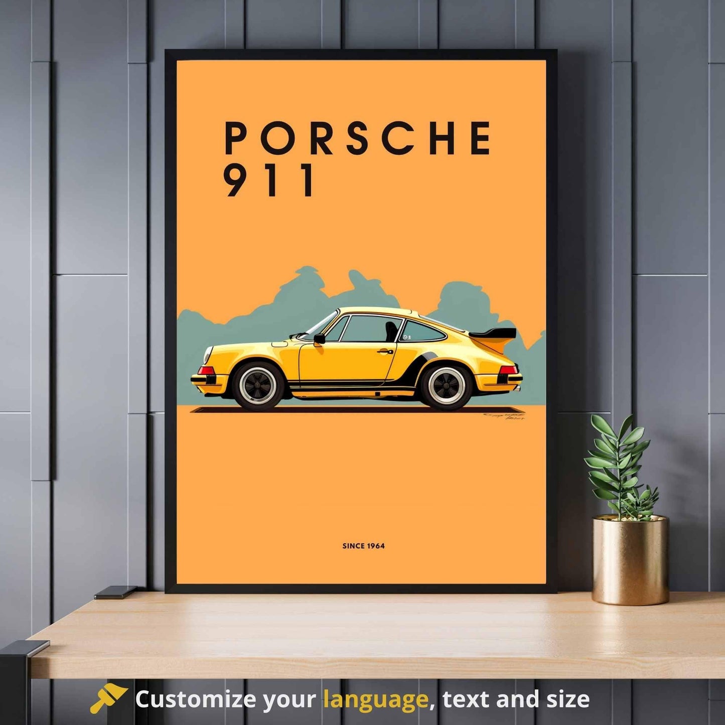 impression Porsche 911 | Affiche Porsche 911 | Impression voiture mythique