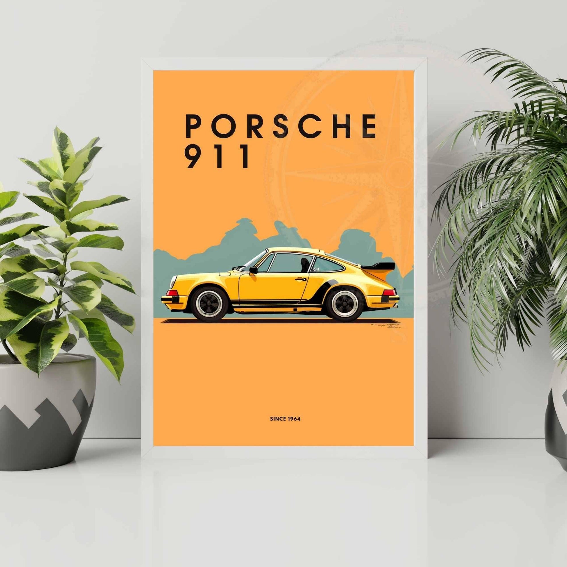 impression Porsche 911 | Affiche Porsche 911 | Impression voiture mythique