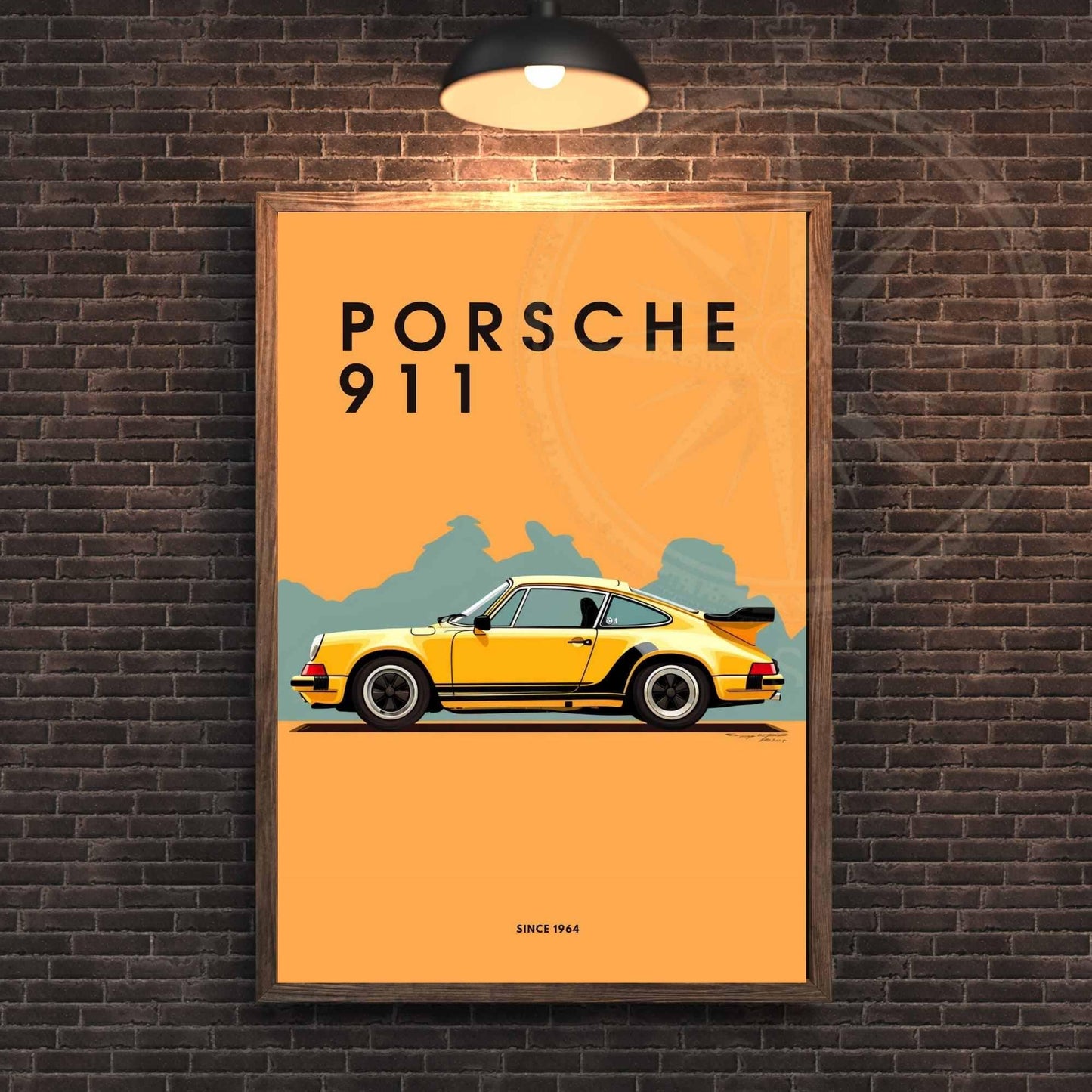 impression Porsche 911 | Affiche Porsche 911 | Impression voiture mythique