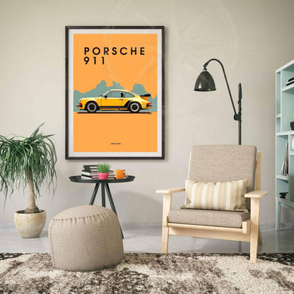 impression Porsche 911 | Affiche Porsche 911 | Impression voiture mythique