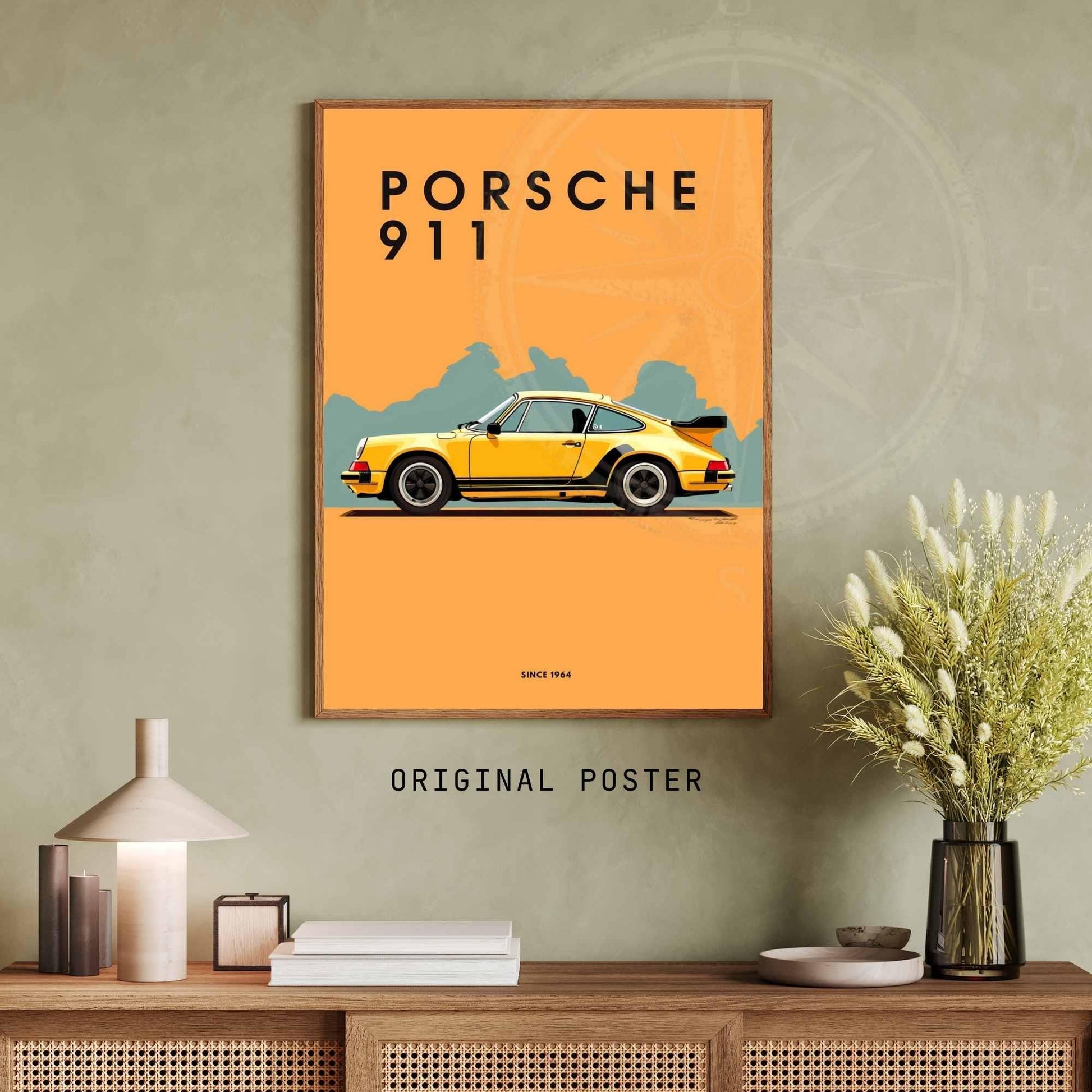 impression Porsche 911 | Affiche Porsche 911 | Impression voiture mythique