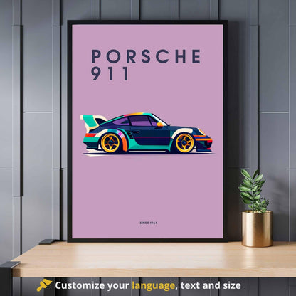 impression Porsche 911 | Affiche Porsche 911 | Impression voiture de luxe