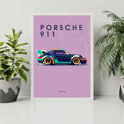 impression Porsche 911 | Affiche Porsche 911 | Impression voiture de luxe