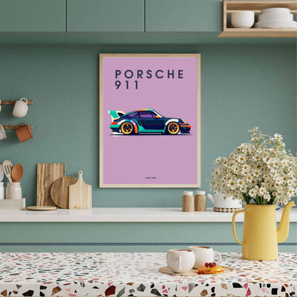 impression Porsche 911 | Affiche Porsche 911 | Impression voiture de luxe