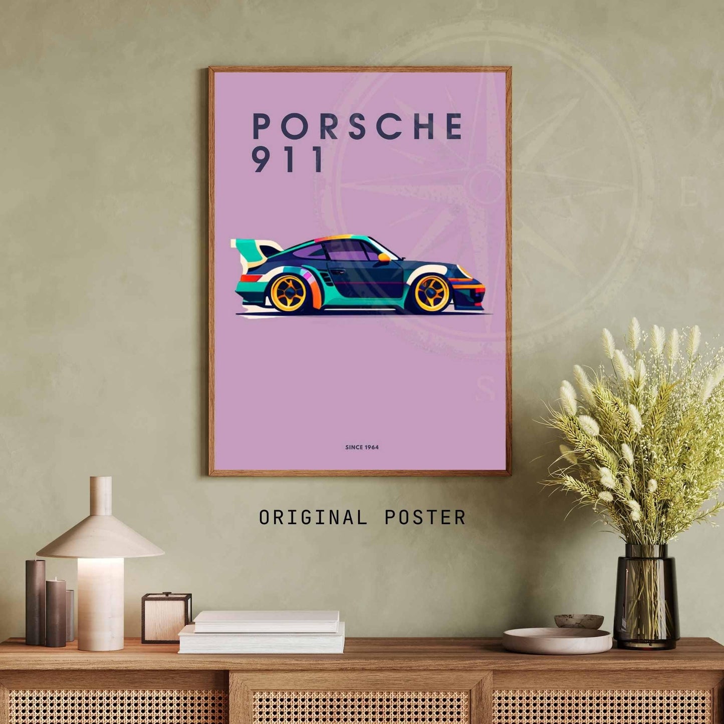 impression Porsche 911 | Affiche Porsche 911 | Impression voiture de luxe