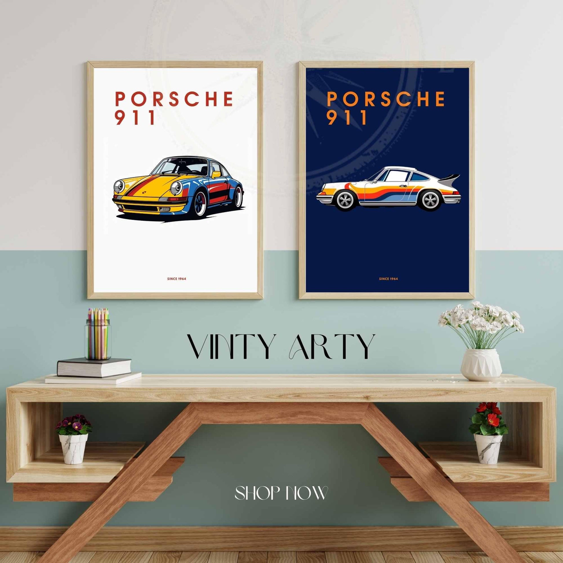 impression Porsche 911 | Affiche Porsche 911 | Impression voiture mythique