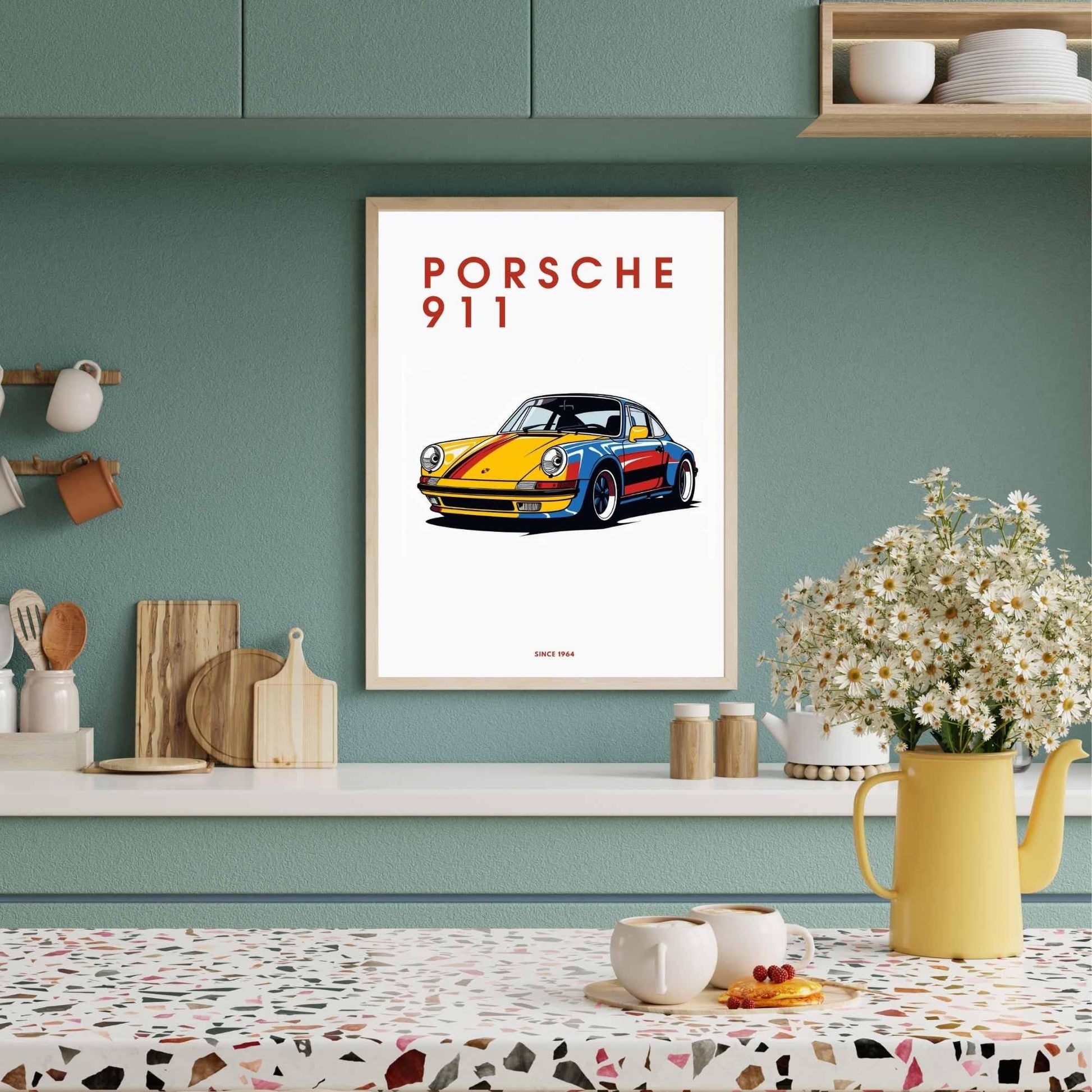 impression Porsche 911 | Affiche Porsche 911 | Impression voiture mythique