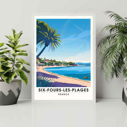 Affiche Six-Fours-les-Plages, France - Impression Six-Fours-les-Plages