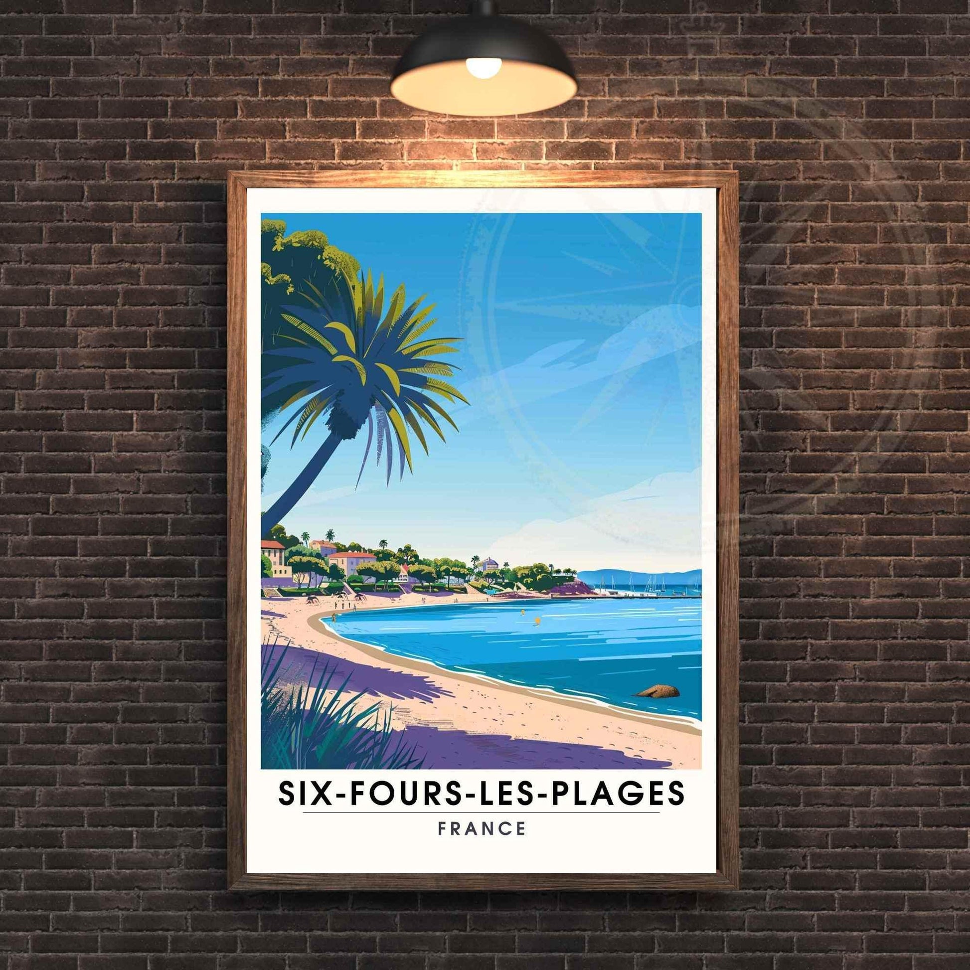 Affiche Six-Fours-les-Plages, France - Impression Six-Fours-les-Plages