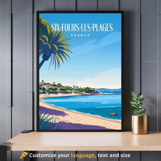 Affiche Six-Fours-les-Plages, France - Impression Six-Fours-les-Plages