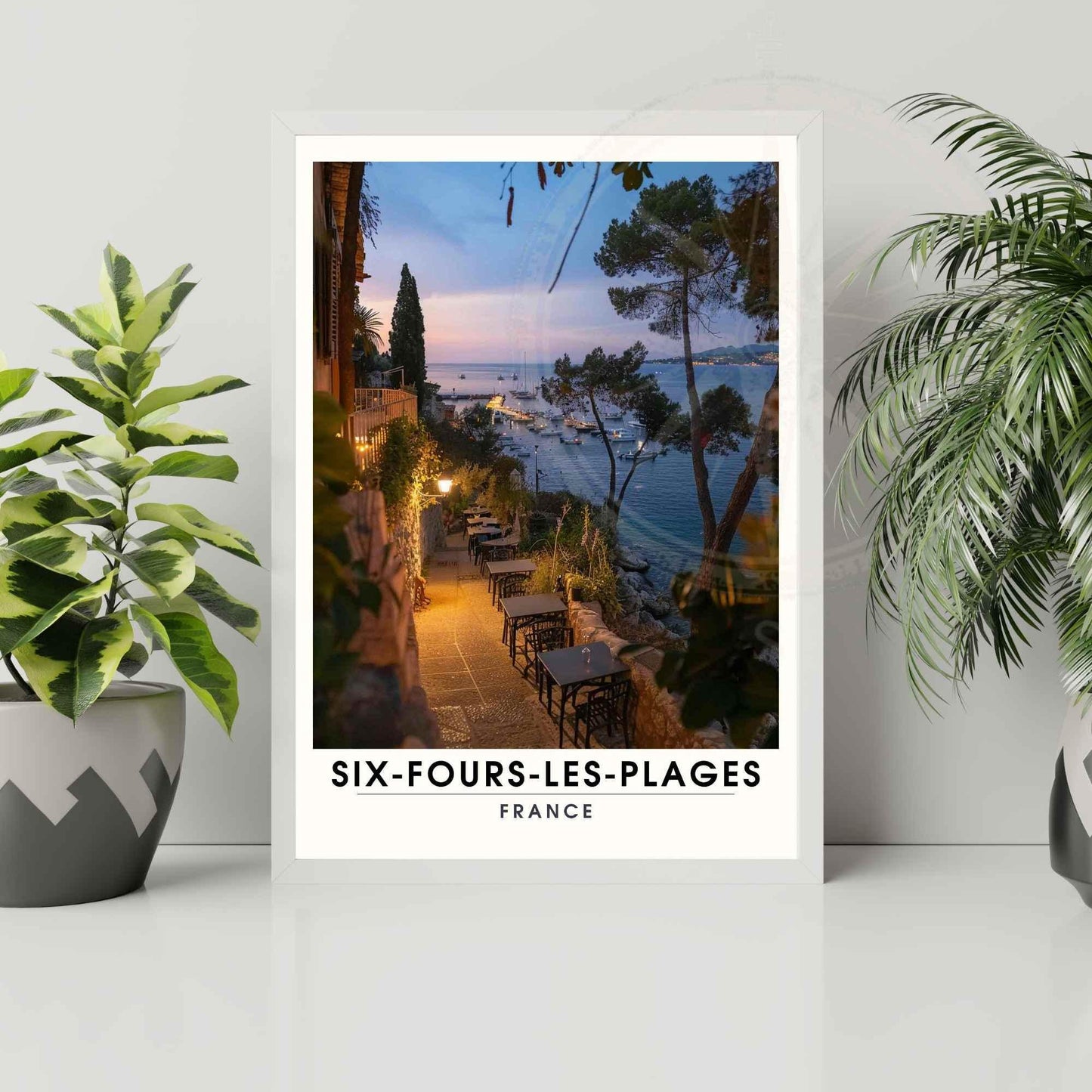 Affiche Six-Fours-les-Plages, France - Impression Six-Fours-les-Plages, cote d'azur