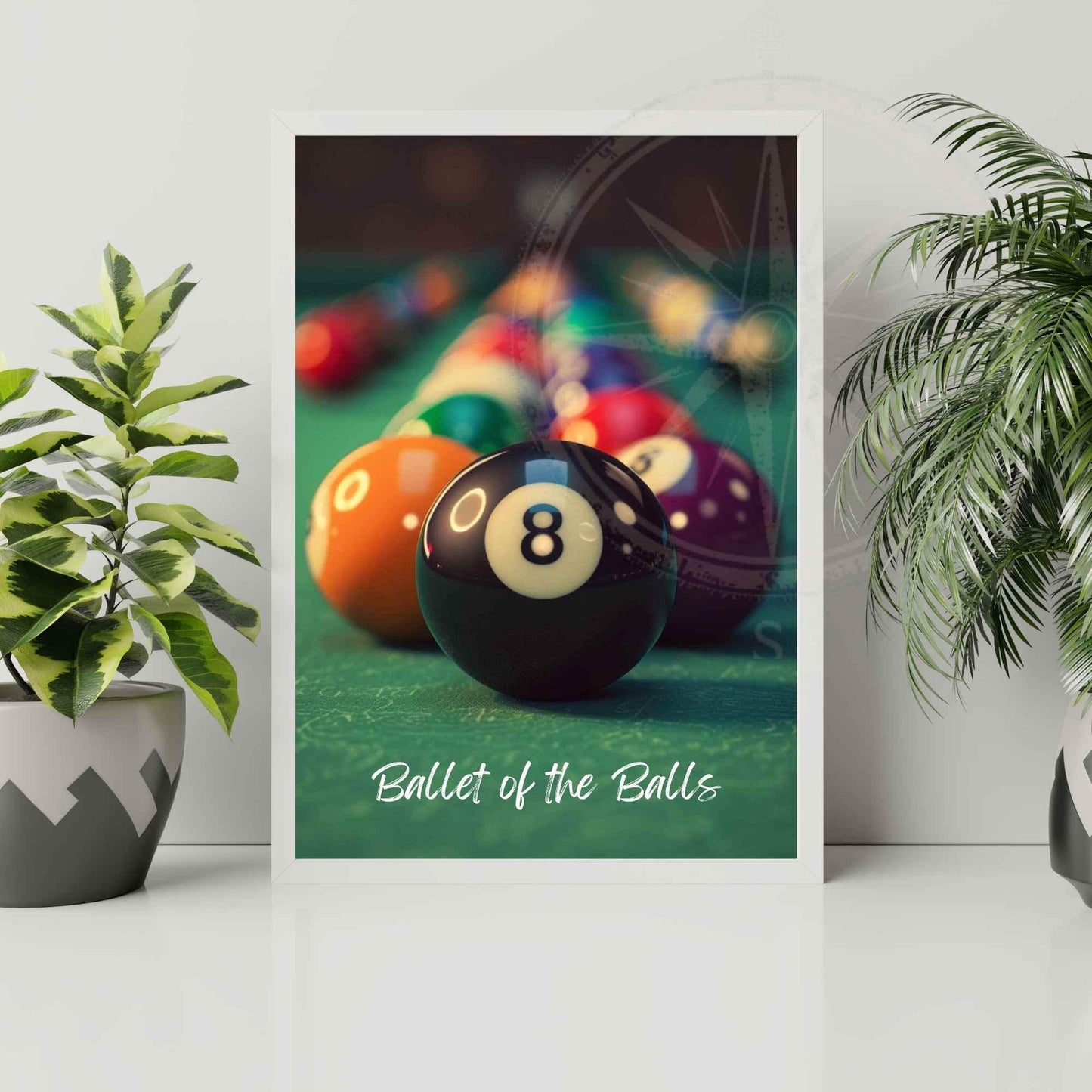 Affiche Billard - Impression Billards - La symphonie des boules