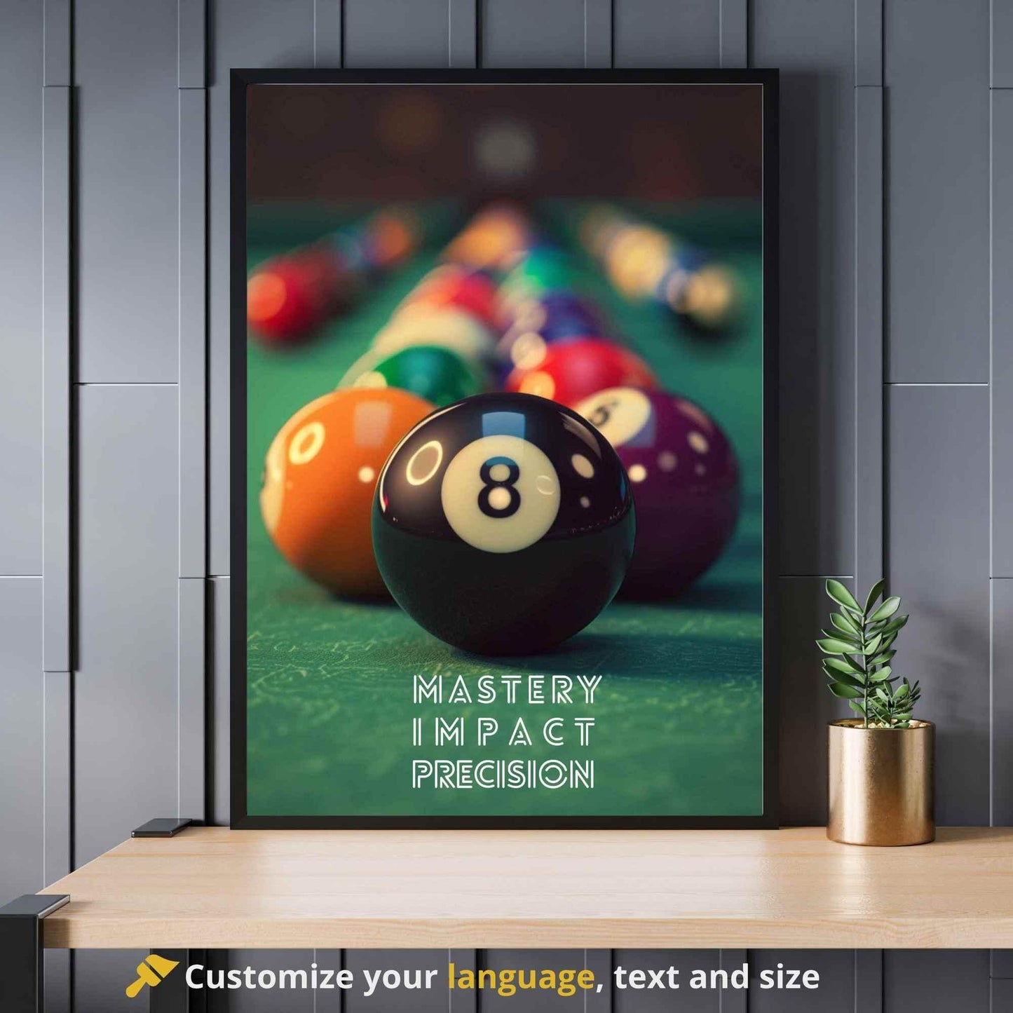 Affiche Billard - Impression Billards - Maîtrise, Impact et Précision