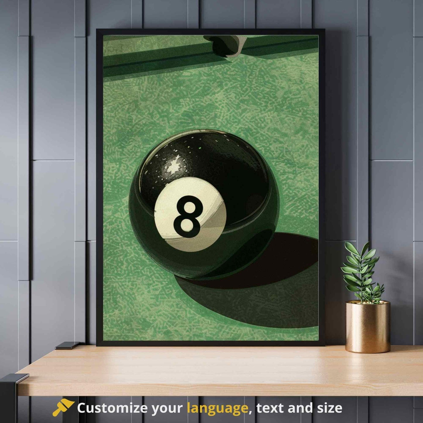 Affiche Billard - Affiche boule noire de billard