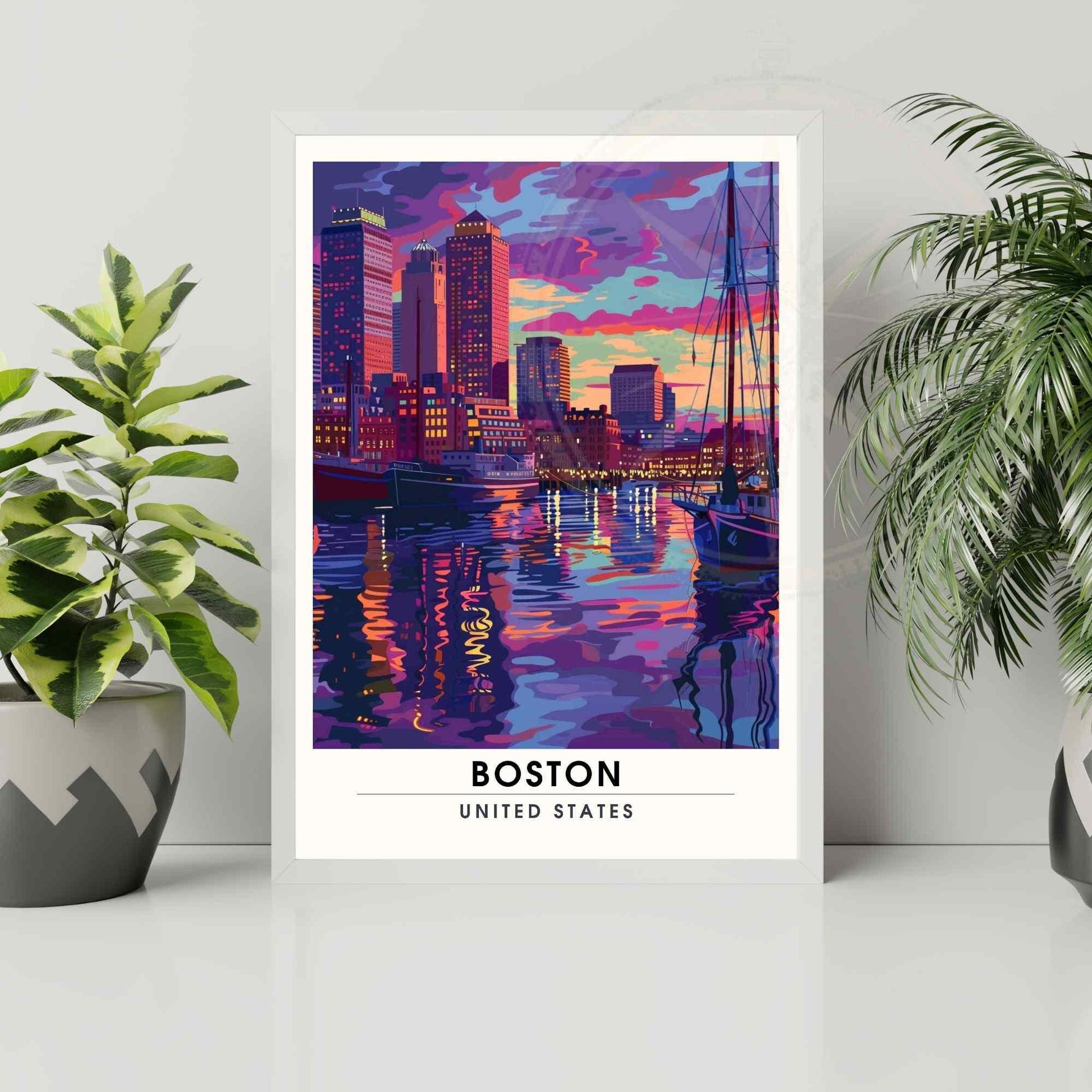 Affiche Boston, Massachusetts | Impression de voyage Boston