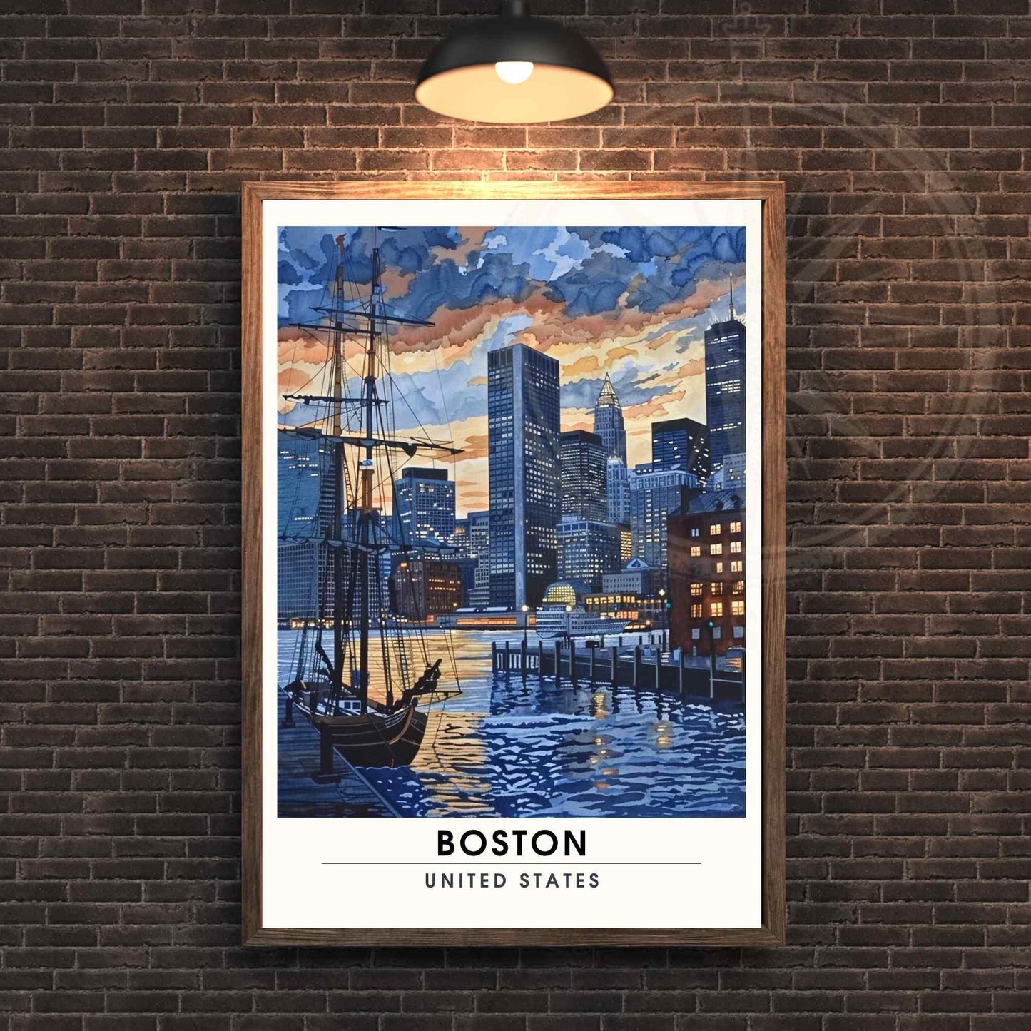 Affiche Boston, Massachusetts | Impression de voyage Boston