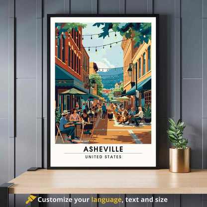 Asheville travel poster