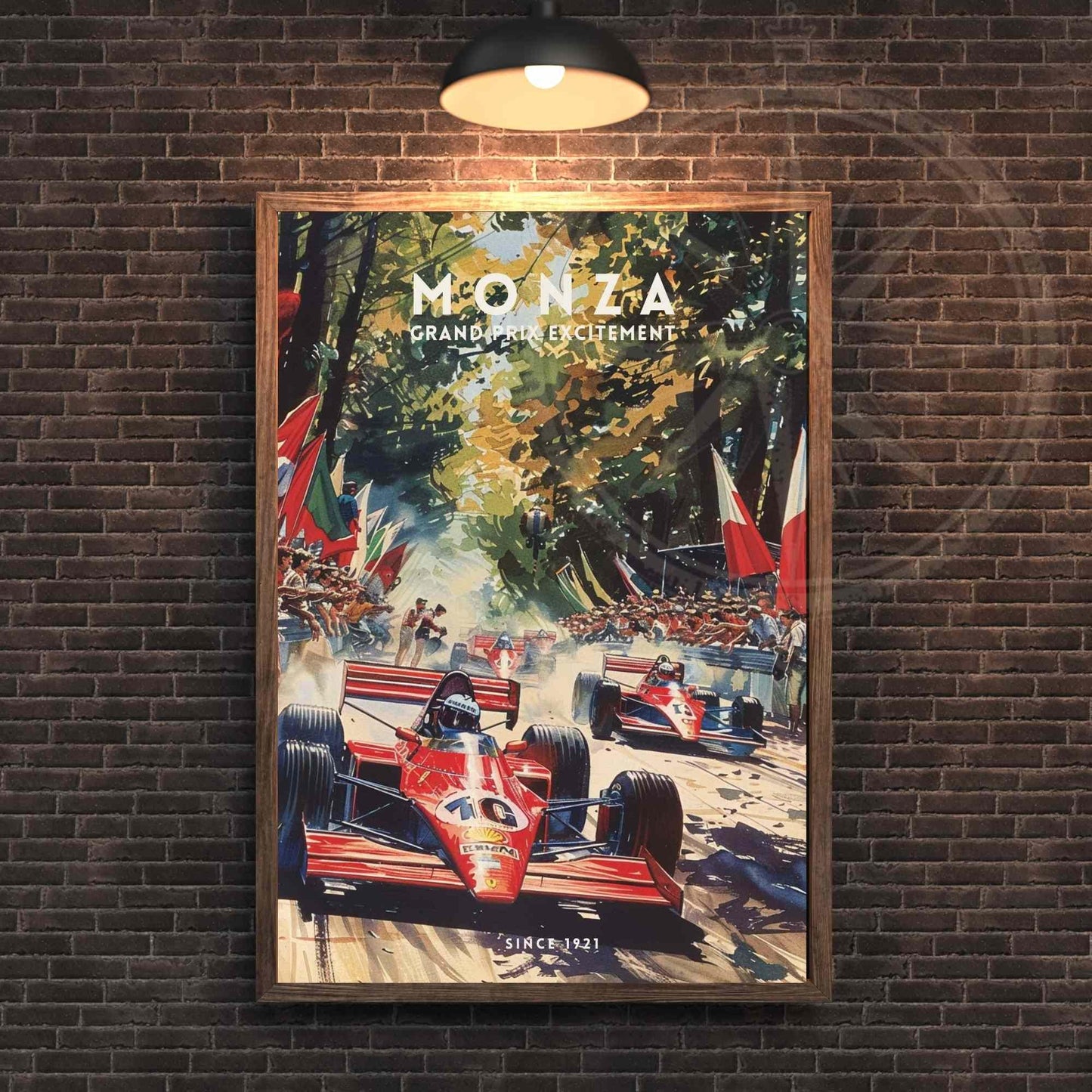 Impression Monza Grand prix | Affiche course automobile | Affiche Monza, Italie