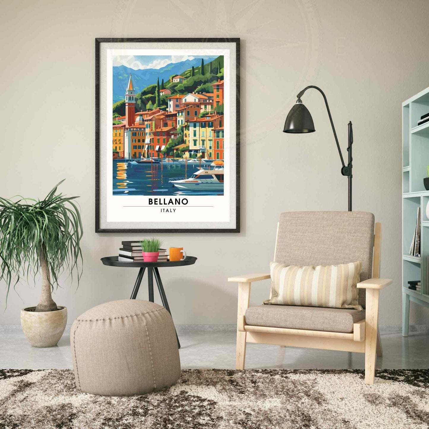 Affiche Bellano | Impression Bellano, italie | Affiche de voyage Lac de Côme