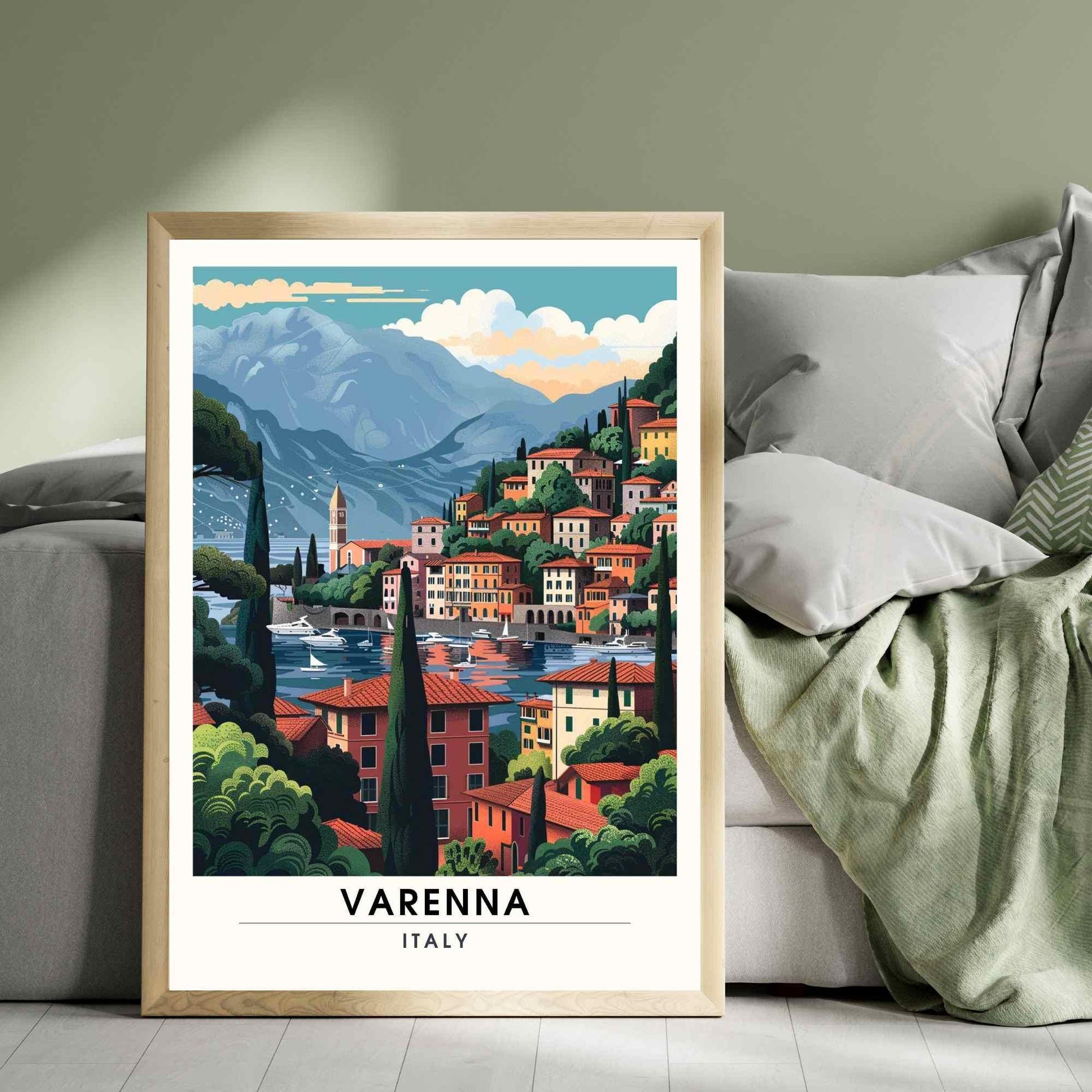 Affiche Varenna | Impression Varenna, Italie | Affiche Lac de Côme