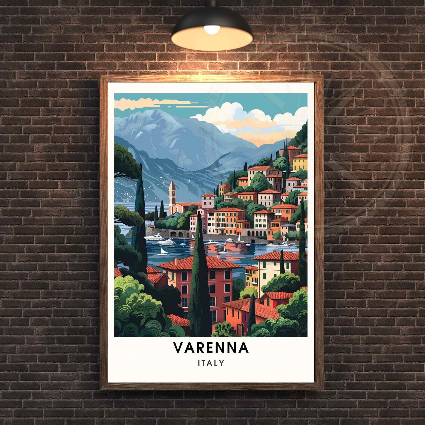 Affiche Varenna | Impression Varenna, Italie | Affiche Lac de Côme