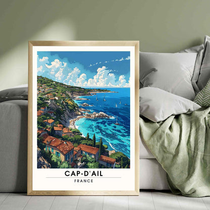 Affiche Cap-d'Ail , France - Impression Cap-d'Ail - Souvenir Côte d'Azur