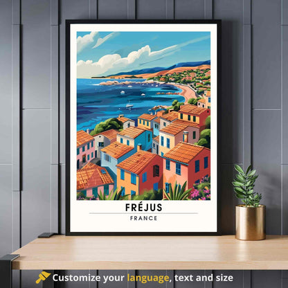 Affiche Fréjus, France - Impression Fréjus - affiche Côte d'Azur