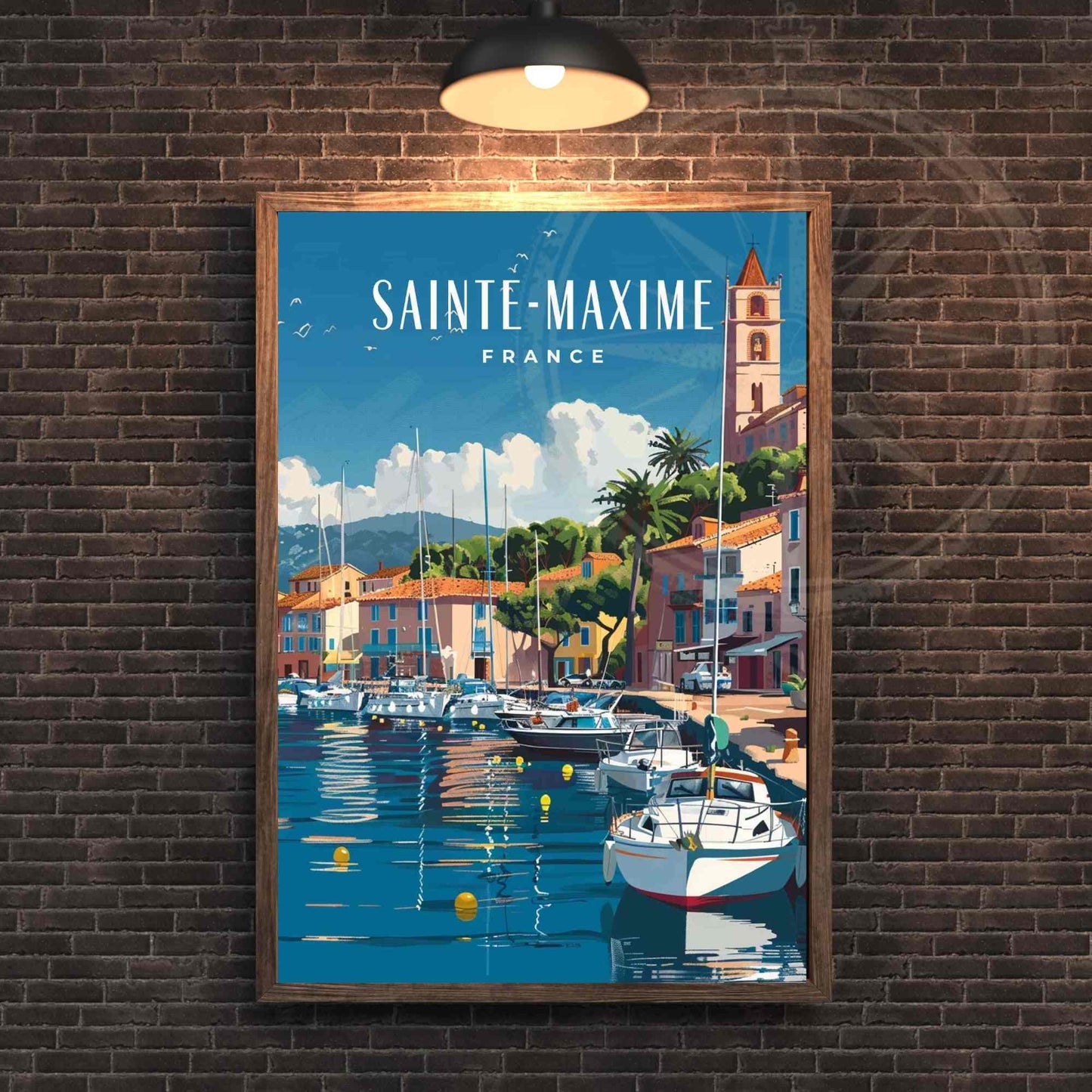 Affiche Sainte-Maxime, France - Impression Sainte-Maxime - Côte d'Azur