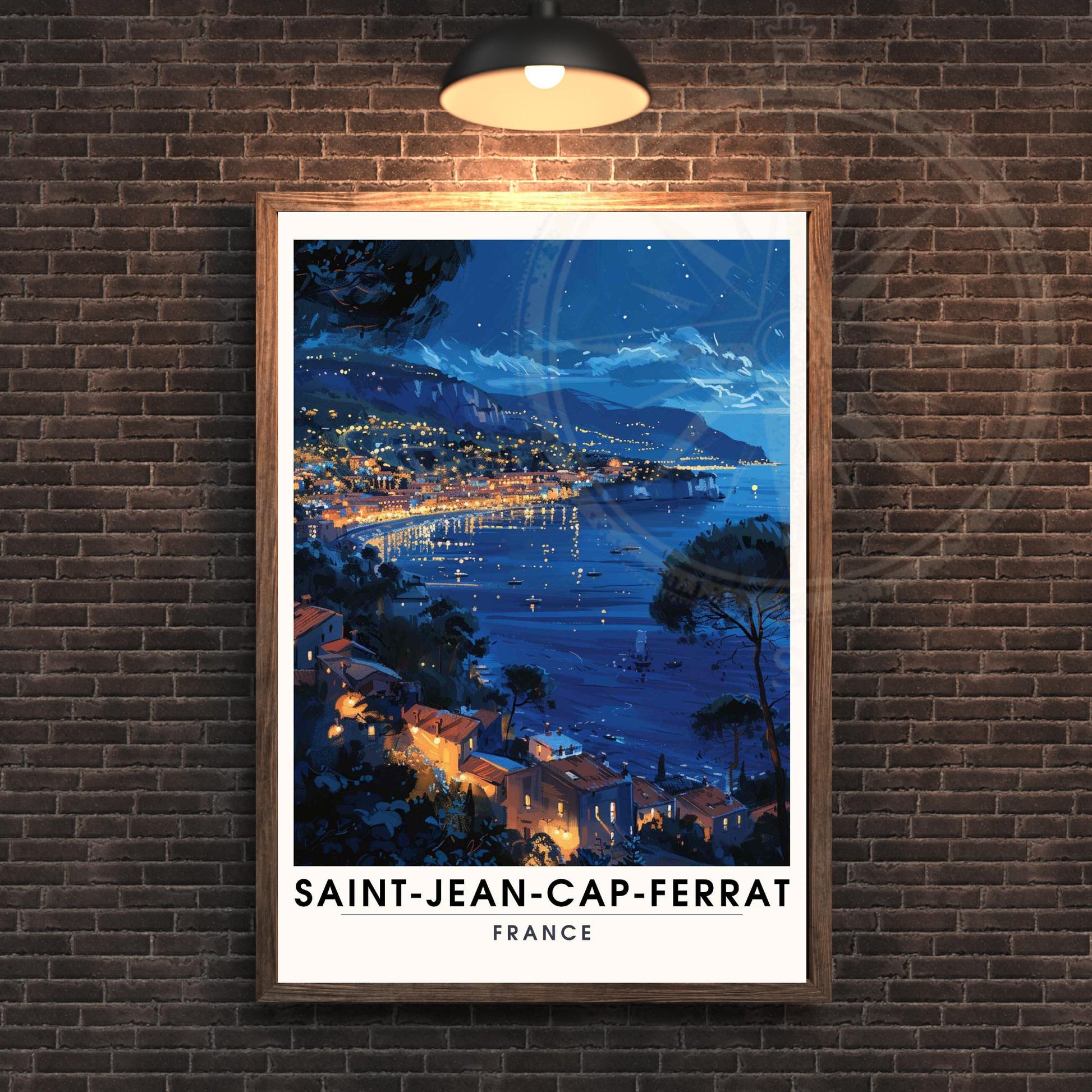 Affiche Saint-Jean-Cap-Ferrat, France - Impression Saint-Jean-Cap-Ferrat - affiche Côte d'Azur