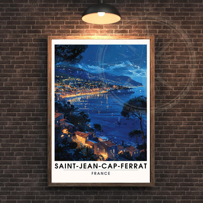 Affiche Saint-Jean-Cap-Ferrat, France - Impression Saint-Jean-Cap-Ferrat - affiche Côte d'Azur