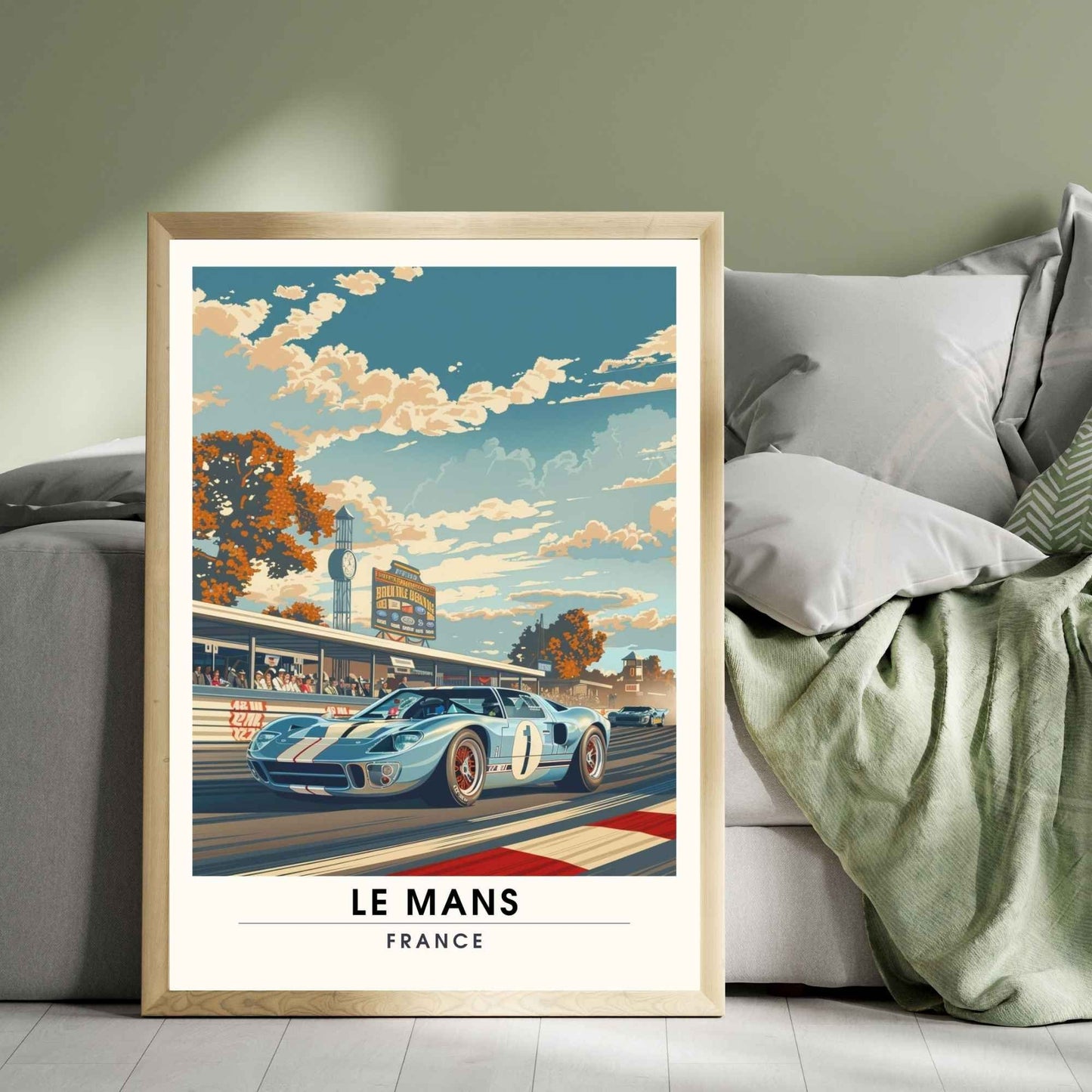 Affiche le Mans | Impression de voyage | Affiche Vintage | Affiche Voiture