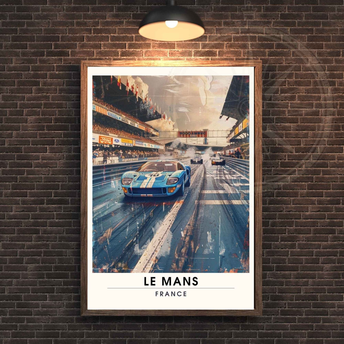 Affiche le Mans | Impression de voyage | Affiche Vintage | Affiche Voiture