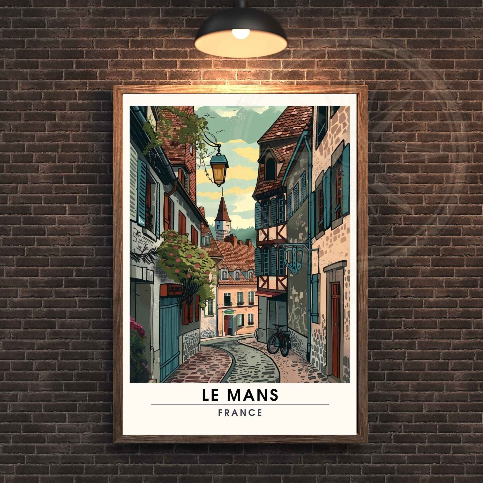 Affiche le Mans | Impression de voyage le mans