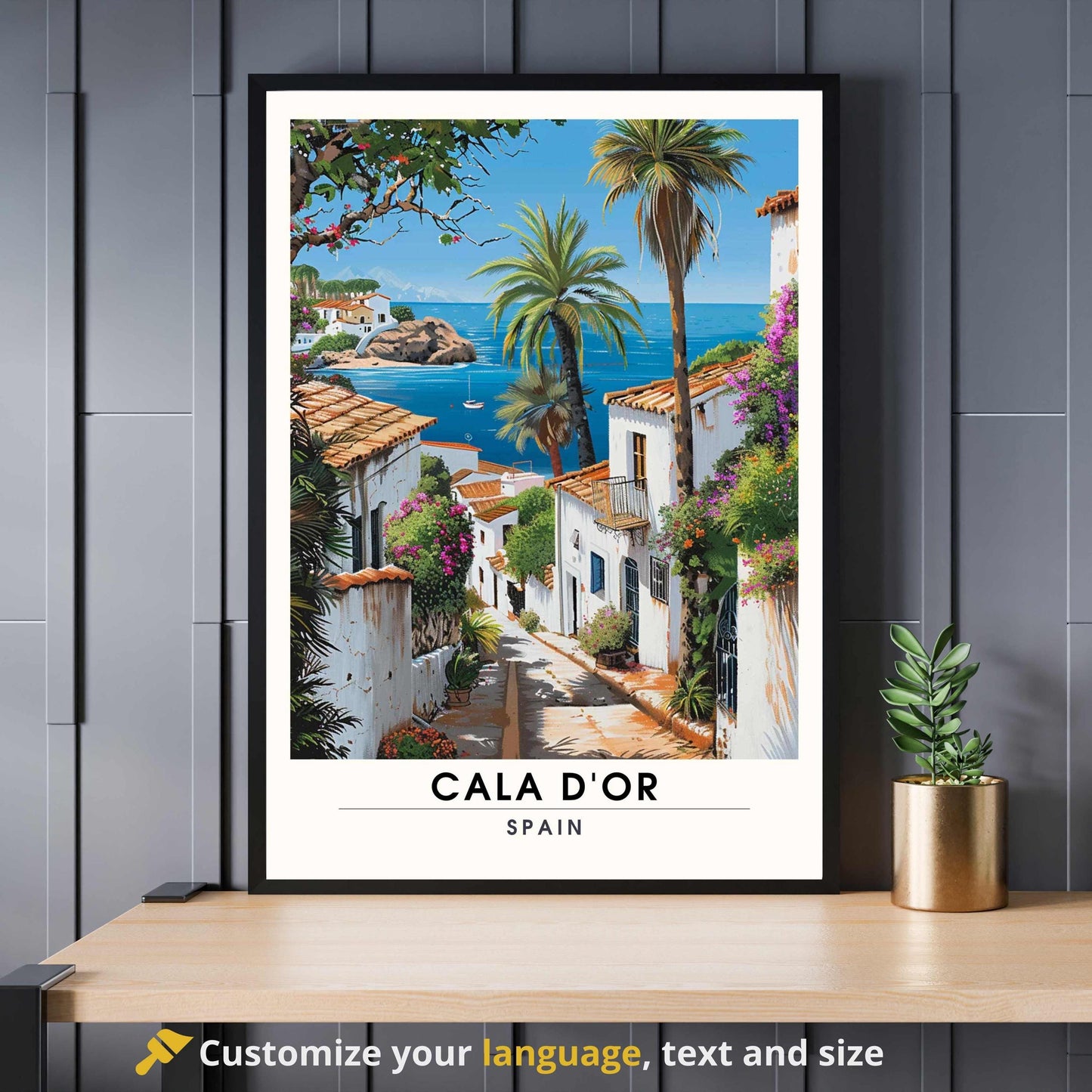 Impression Cala D'Or, Espagne | Affiche Cala D'Or, Majorque | Affiche Majorque, Espagne