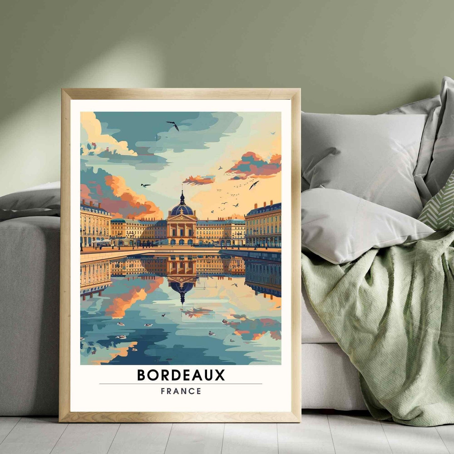 Affiche Bordeaux | Impression de voyage Bordeaux | Affiche France