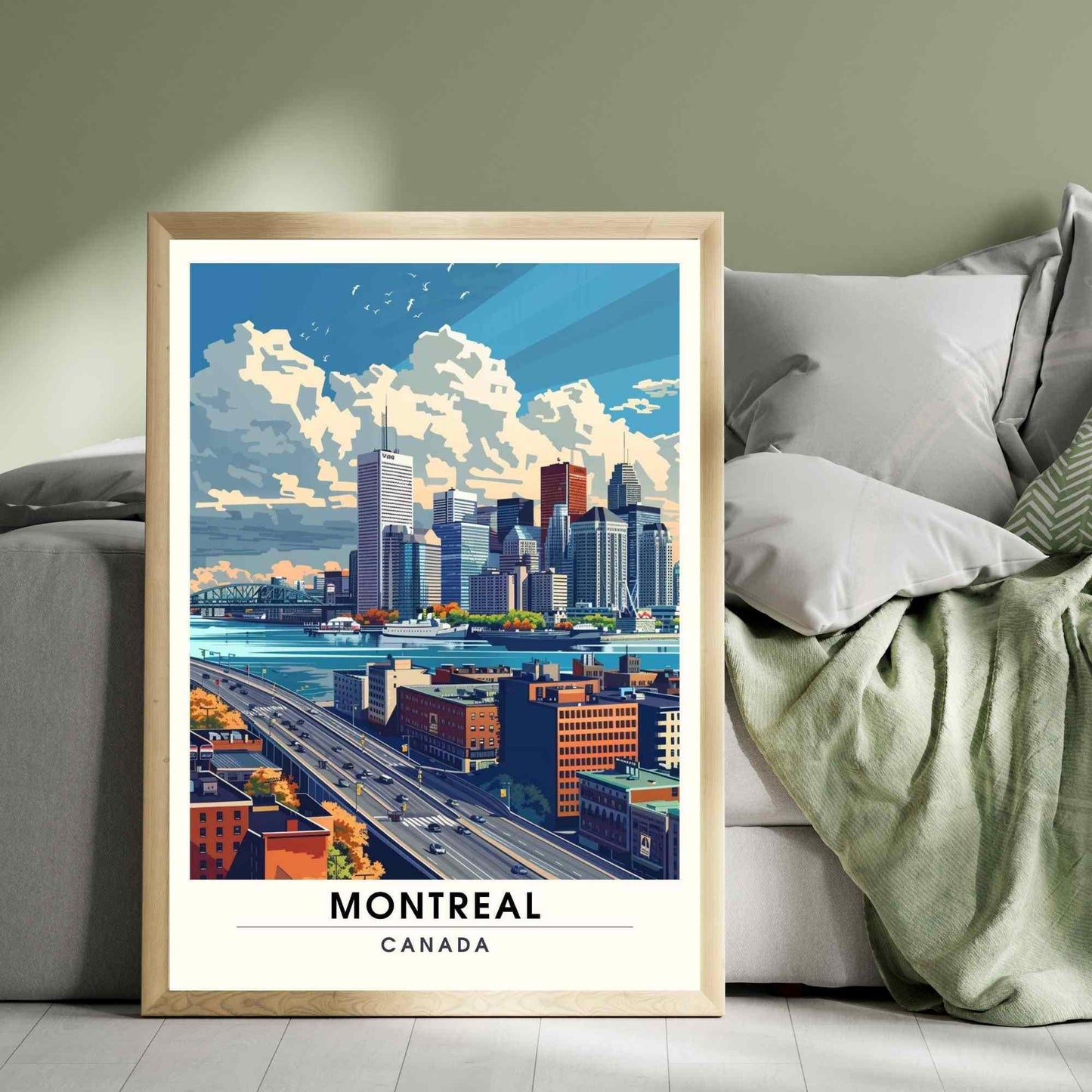 Impression Montréal, Québec | Poster de voyage Montréal