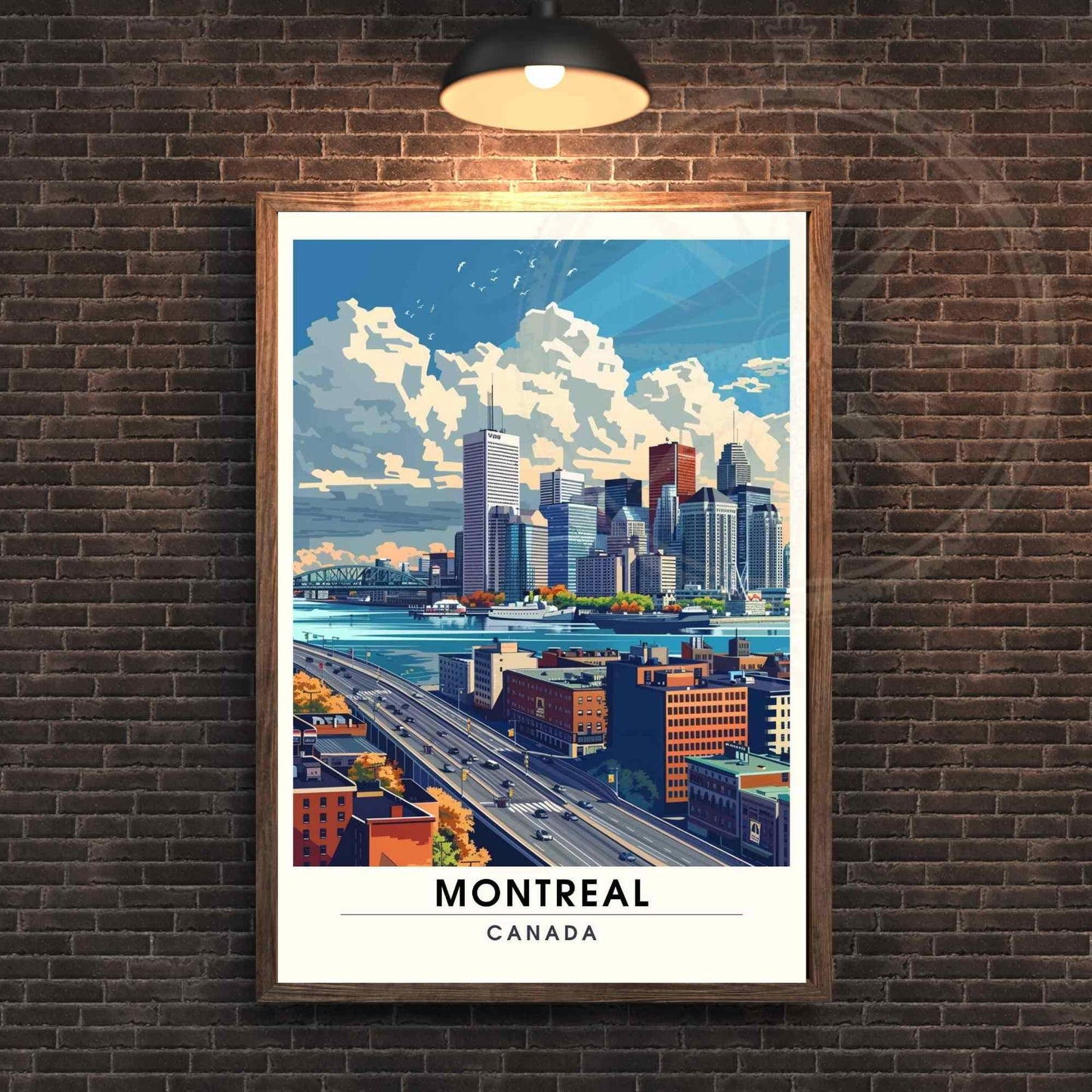 Impression Montréal, Québec | Poster de voyage Montréal