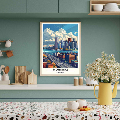 Impression Montréal, Québec | Poster de voyage Montréal