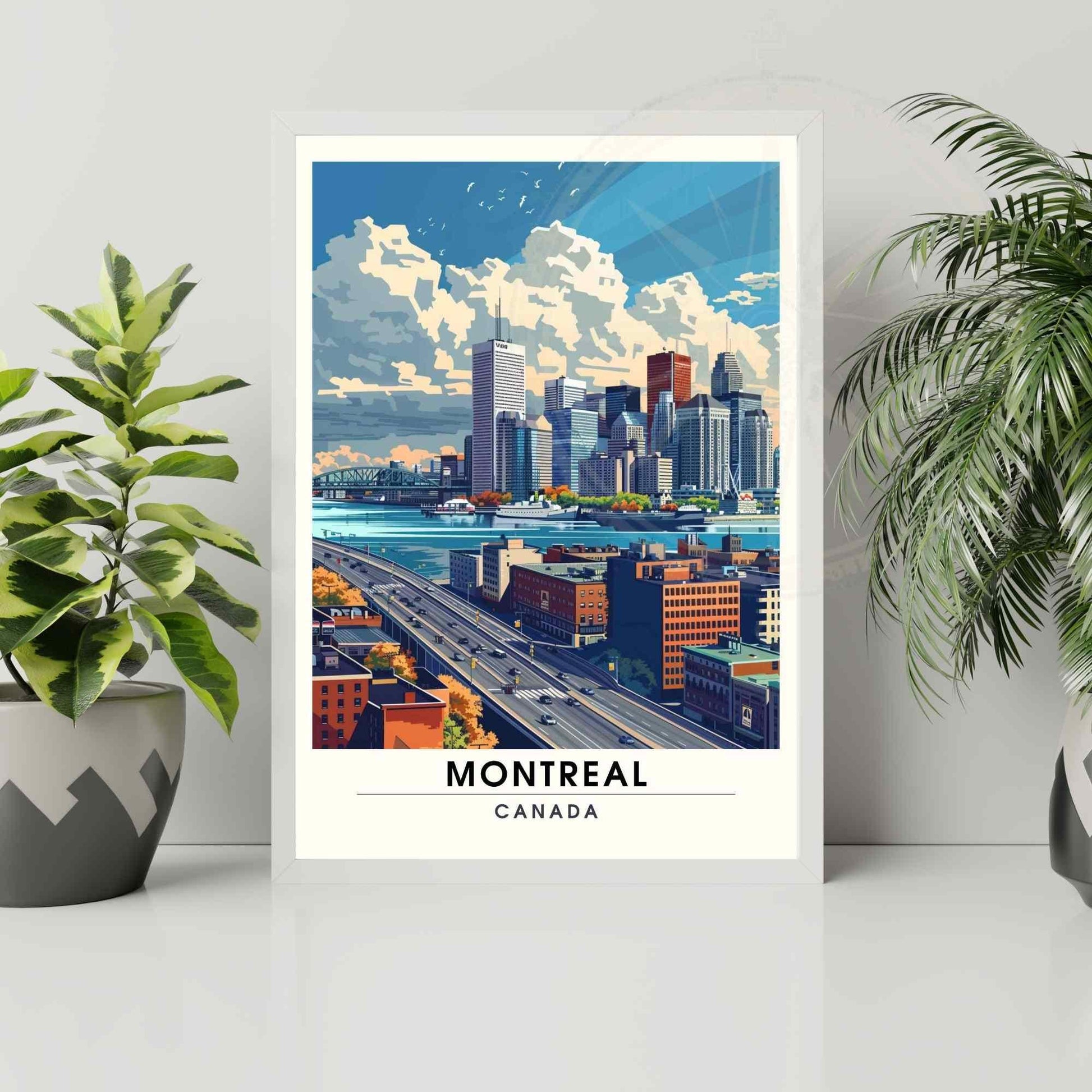 Impression Montréal, Québec | Poster de voyage Montréal