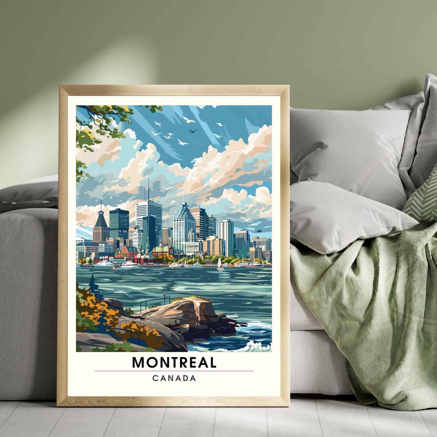 Affiche Montréal, Québec | Impression de voyage Montréal, Canda