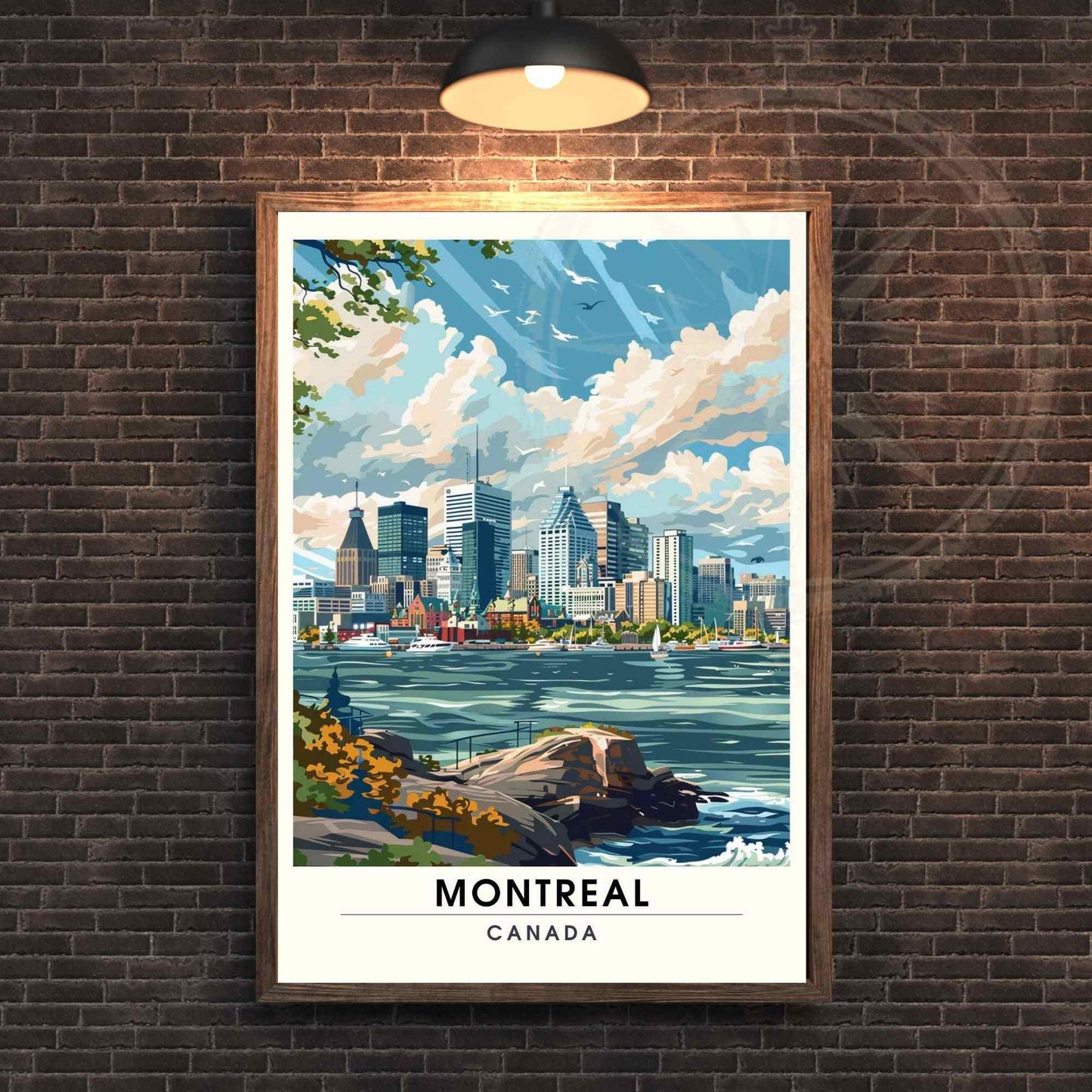 Affiche Montréal, Québec | Impression de voyage Montréal, Canda